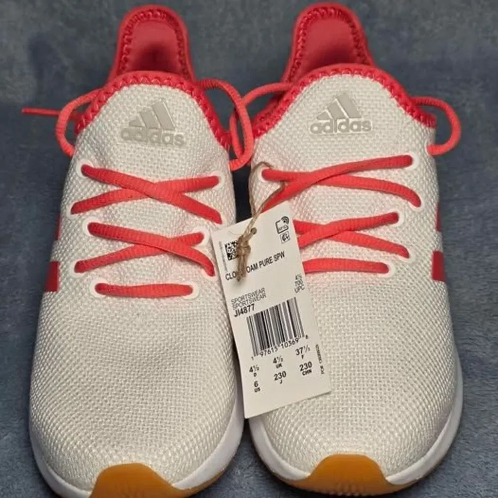 Adidas Cloudfoam Pure SPW Women's Size US 6 - White Coral Sneakers
